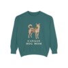 Canaan Dog Mom Sweatshirt, Blue Spruce, front view