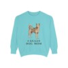 Canaan Dog Mom Sweatshirt, Chalky Mint, front view