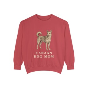 Canaan Dog Mom Sweatshirt, Crimson, front view