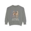 Canaan Dog Mom Sweatshirt, Grey, front view