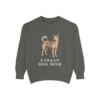 Canaan Dog Mom Sweatshirt, Pepper, front view