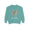 Canaan Dog Mom Sweatshirt, Seafoam, front view