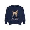Canaan Dog Mom Sweatshirt, True Navy, front view
