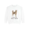 Canaan Dog Mom Sweatshirt, White, front view
