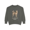 Canaan Dog Sweatshirt, Pepper, front view