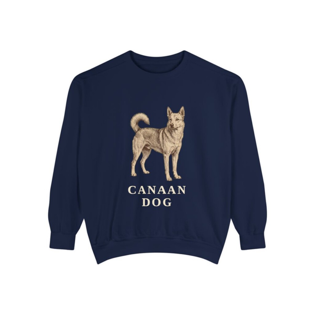 Canaan Dog Sweatshirt, True Navy, front view