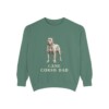 Cane Corso Dad Sweatshirt, Light Green, front view