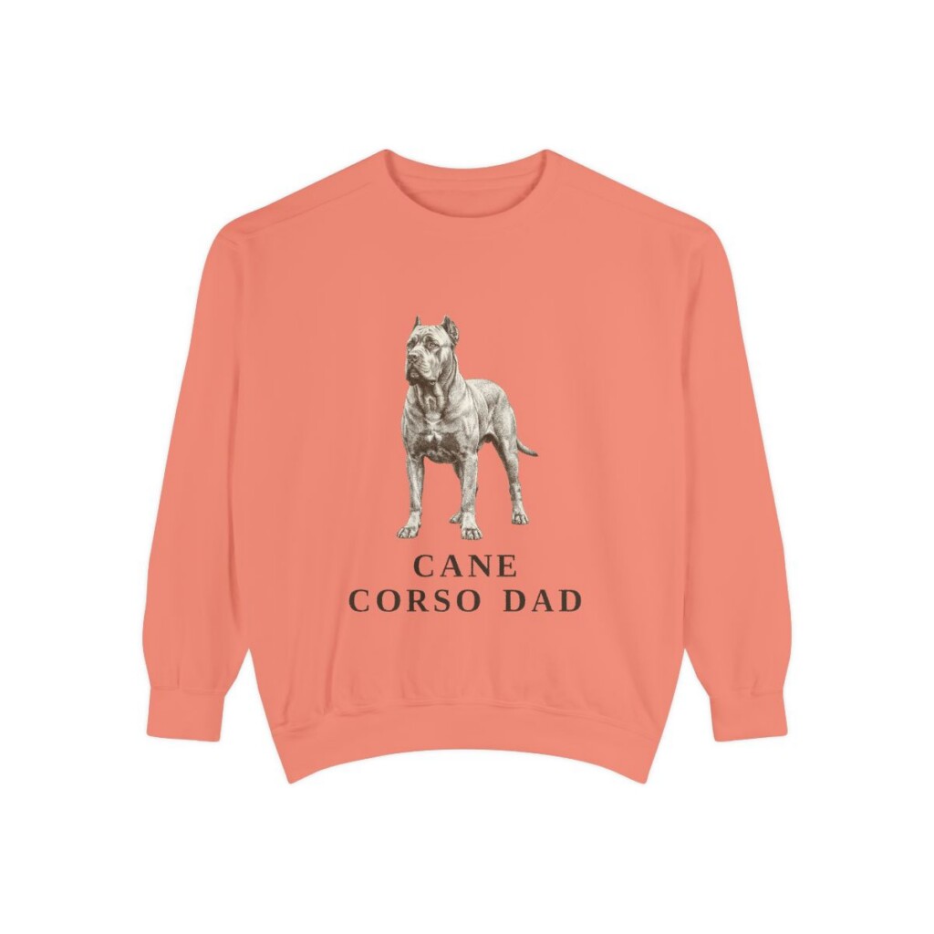 Cane Corso Dad Sweatshirt, Terracotta, front view