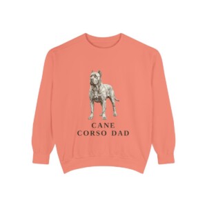 Cane Corso Dad Sweatshirt, Terracotta, front view