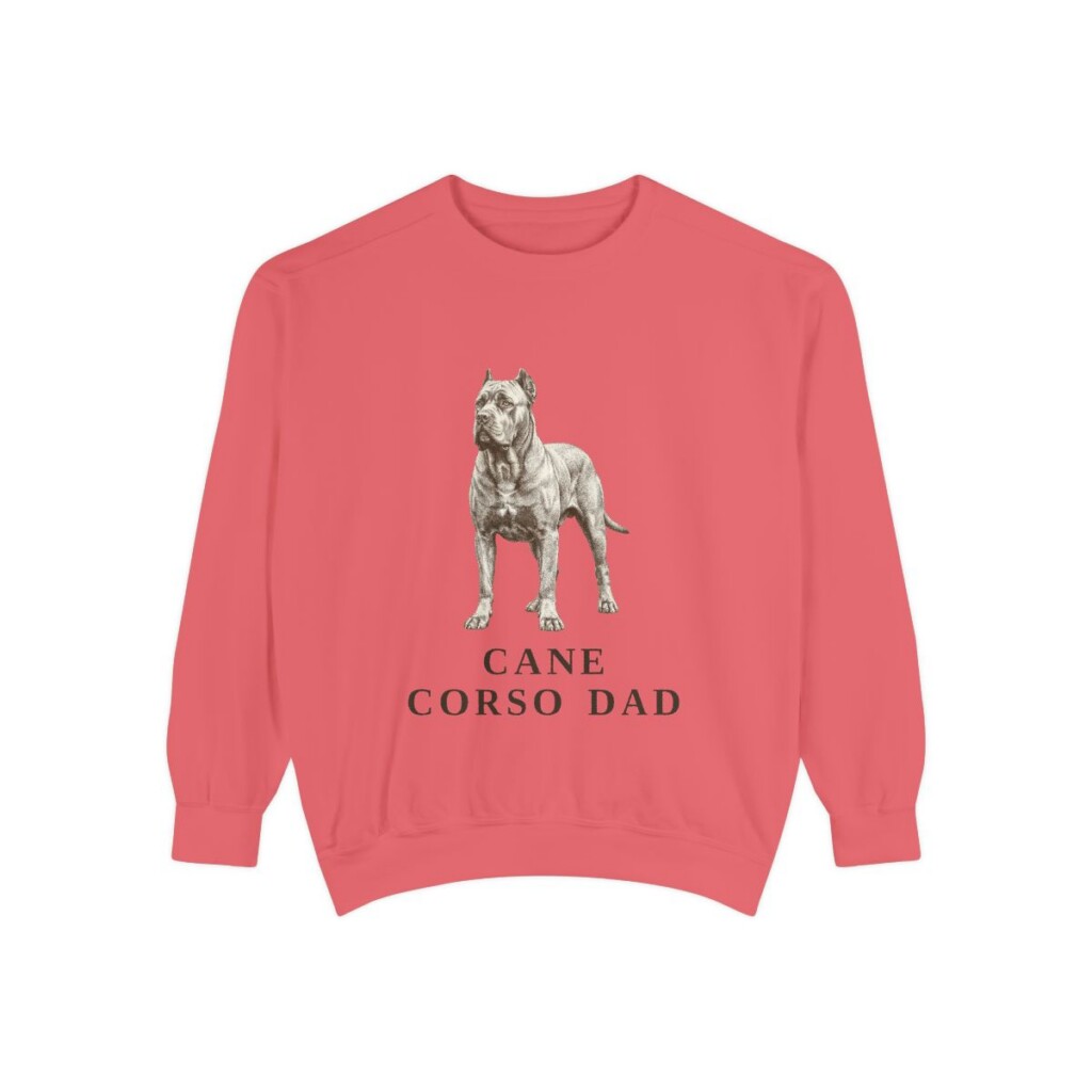 Cane Corso Dad Sweatshirt, Watermelon, front view