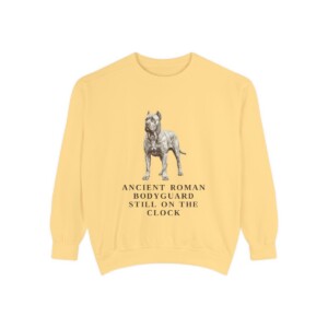 Cane Corso Humor Sweatshirt, Butter, front view