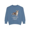 Cardigan Welsh Corgi Sweatshirt, Blue Jean, front view