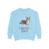 Cardigan Welsh Corgi Sweatshirt, Chambray, front view