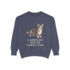 Cardigan Welsh Corgi Dad Sweatshirt, Denim, front view