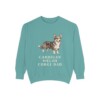 Cardigan Welsh Corgi Dad Sweatshirt, Seafoam, front view