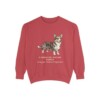 Cardigan Welsh Corgi Latin Sweatshirt, Crimson, front view