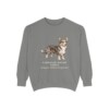 Cardigan Welsh Corgi Latin Sweatshirt, Grey, front view
