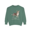 Cardigan Welsh Corgi Latin Sweatshirt, Light Green, front view