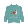 Cardigan Welsh Corgi Latin Sweatshirt, Seafoam, front view