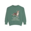 Cardigan Welsh Corgi Mom Sweatshirt, Light Green, front view
