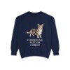 Cardigan Welsh Corgi Sweatshirt, True Navy, front view