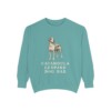 Catahoula Leopard Dog Dad Sweatshirt, Seafoam, front view