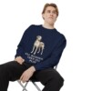 catahoula-leopard-dog-sweatshirt-humor-true-navy-person-1-context Catahoula Leopard Dog Humor Sweatshirt, True Navy, person 1 context