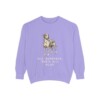 catahoula-leopard-dog-sweatshirt-humor-violet Catahoula Leopard Dog Humor Sweatshirt, Violet, front view