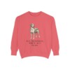 catahoula-leopard-dog-sweatshirt-humor-watermelon Catahoula Leopard Dog Humor Sweatshirt, Watermelon, front view