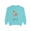 Catahoula Leopard Dog Latin Sweatshirt, Chalky Mint, front view