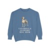Catahoula Leopard Dog Mom Sweatshirt, Blue Jean, front view