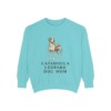 Catahoula Leopard Dog Mom Sweatshirt, Chalky Mint, front view