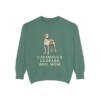 Catahoula Leopard Dog Mom Sweatshirt, Light Green, front view