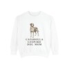 Catahoula Leopard Dog Mom Sweatshirt, White, front view