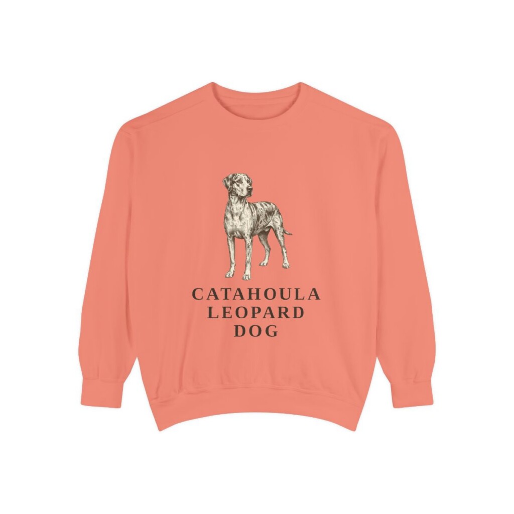 Catahoula Leopard Dog Sweatshirt, Terracotta, front view