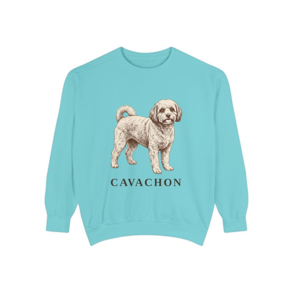 Cavachon Sweatshirt, Chalky Mint, front view