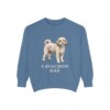 Cavachon Dad Sweatshirt, Blue Jean, front view