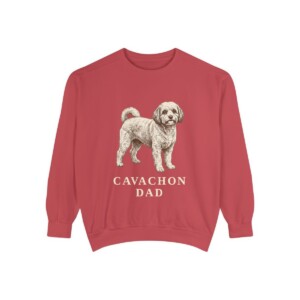 Cavachon Dad Sweatshirt, Crimson, front view