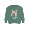 Cavachon Dad Sweatshirt, Light Green, front view