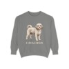 Cavachon Sweatshirt, Grey, front view