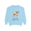 Cavachon Humor Sweatshirt, Chambray, front view