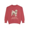 Cavachon Humor Sweatshirt, Crimson, front view
