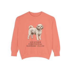 Cavachon Humor Sweatshirt, Terracotta, front view