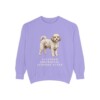 Cavachon Humor Sweatshirt, Violet, front view