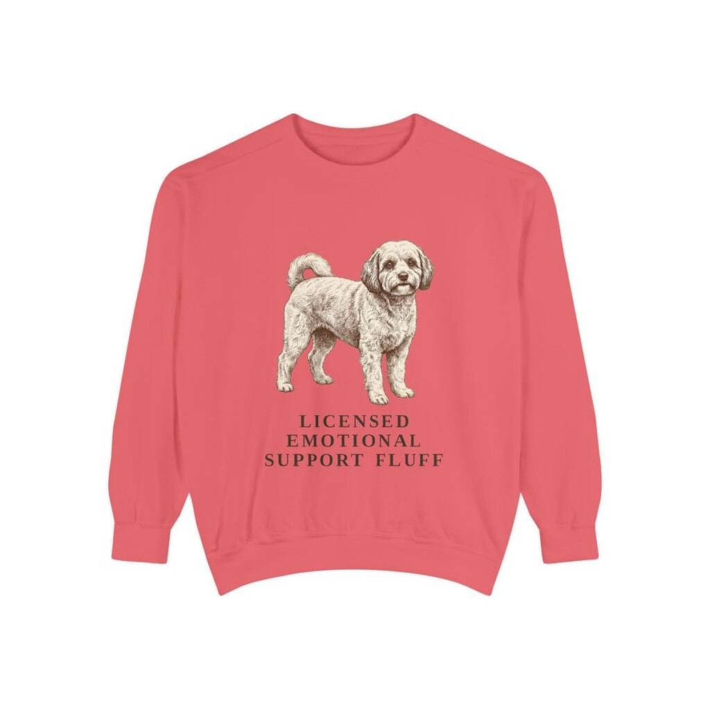 Cavachon Humor Sweatshirt, Watermelon, front view