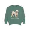 Cavachon Sweatshirt, Light Green, front view