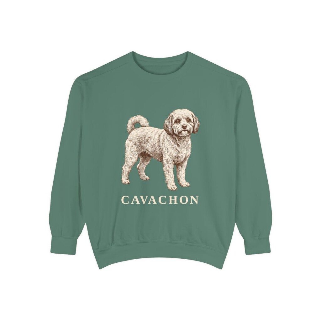 Cavachon Sweatshirt, Light Green, front view