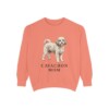 cavachon-sweatshirt-mom-terracotta Cavachon Mom Sweatshirt, Terracotta, front view