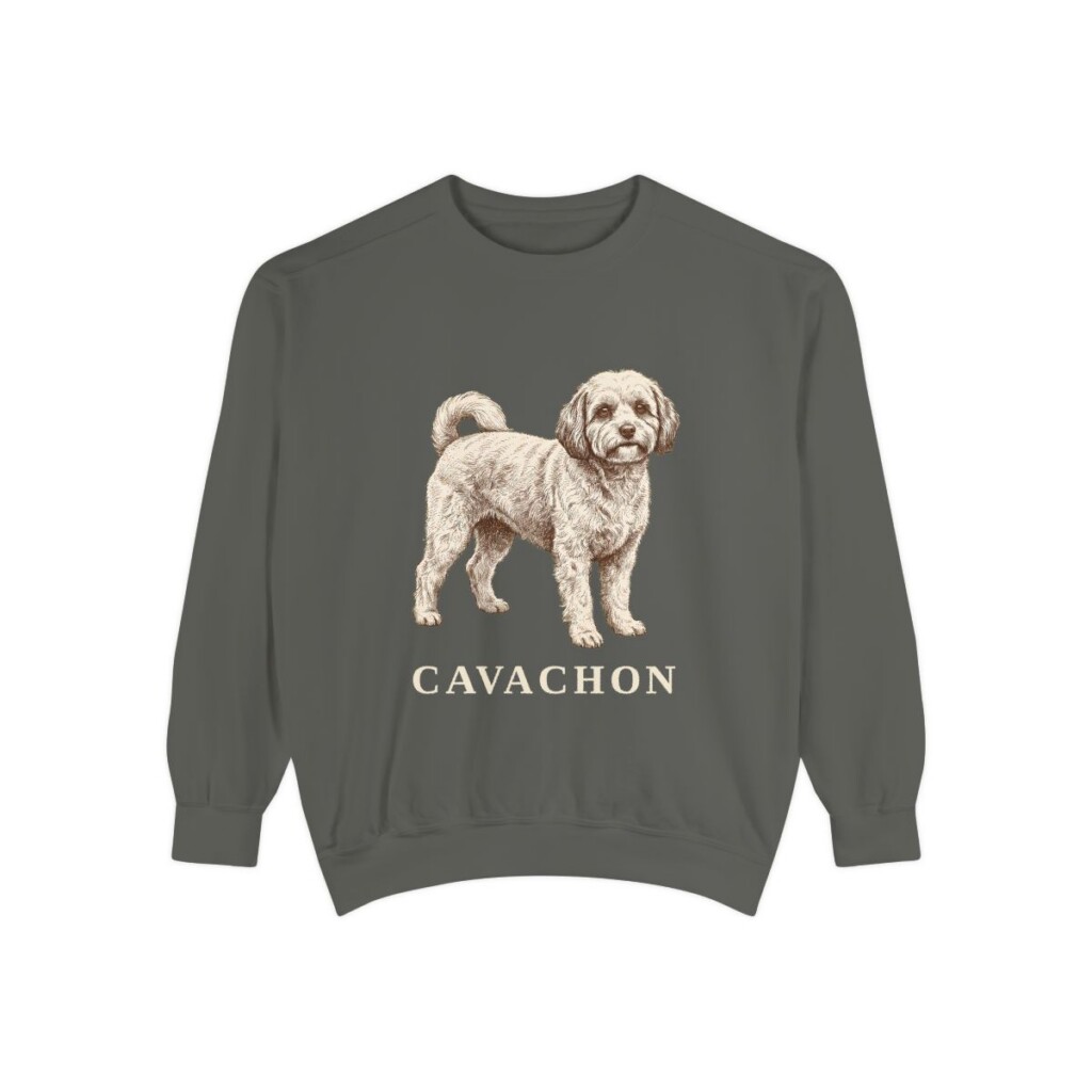 Cavachon Sweatshirt, Pepper, front view