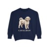 Cavachon Sweatshirt, True Navy, front view